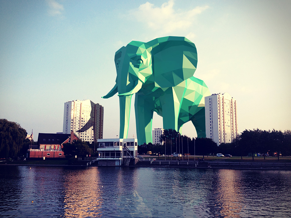 watersportbaan elephant 3d